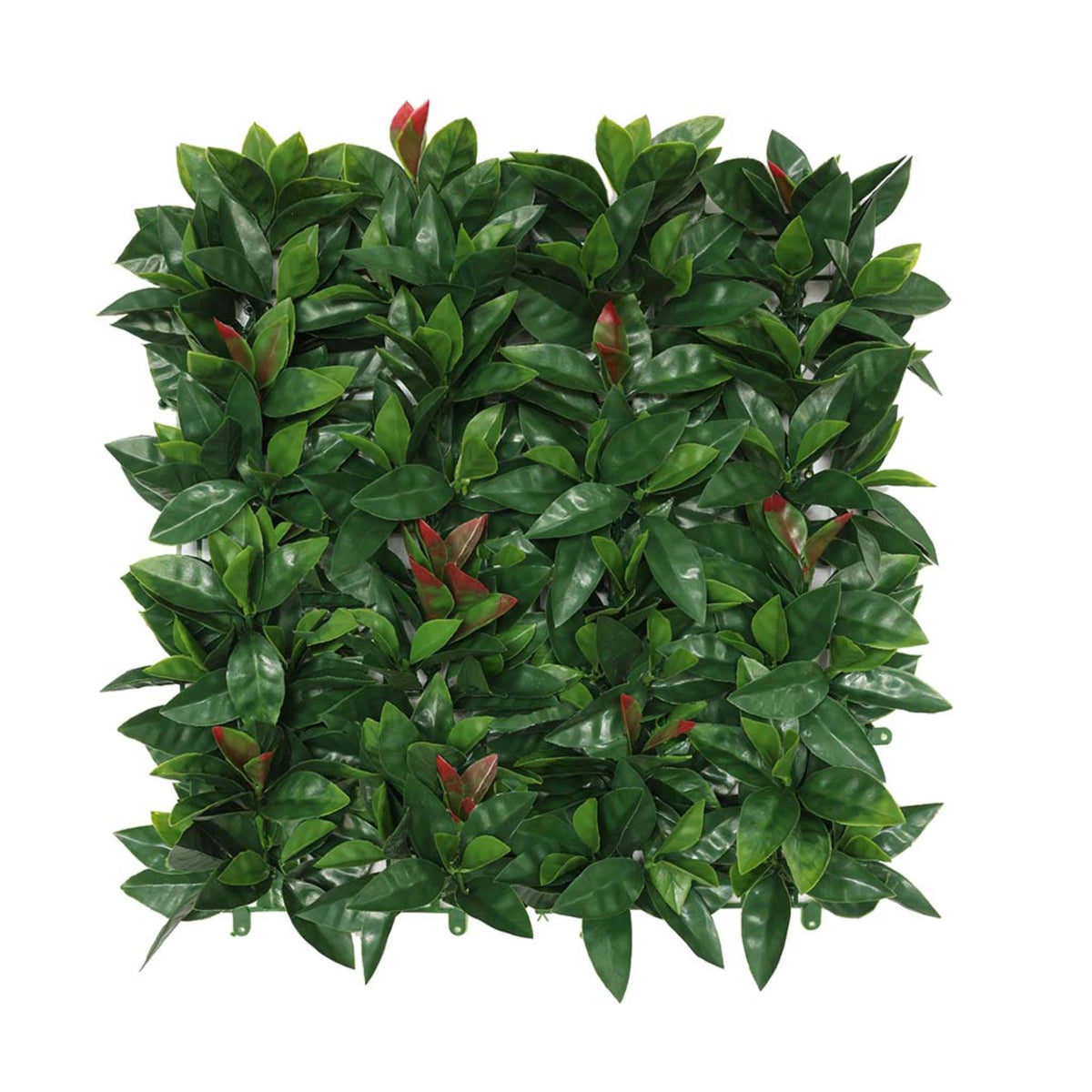 Panel jardín vertical artificial 100x100cm verde-rojo