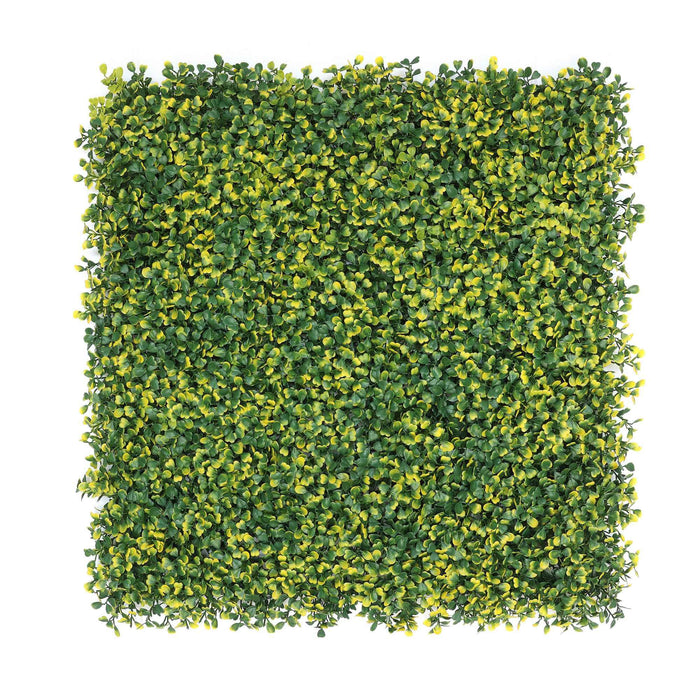 Panel jardín vertical artificial seto 100x100cm hojas verdes