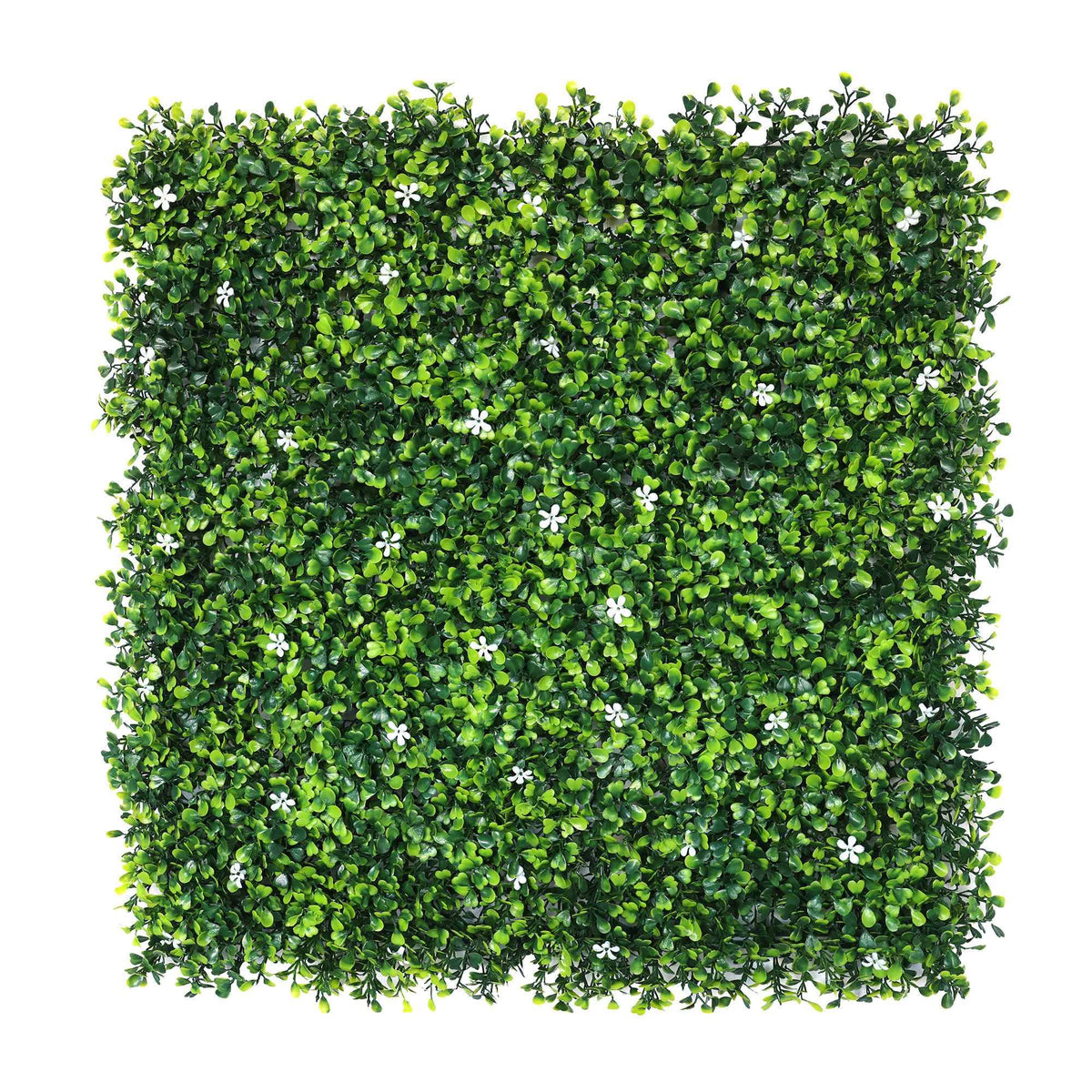 Panel jardín vertical artificial 100x100cm flores blancas