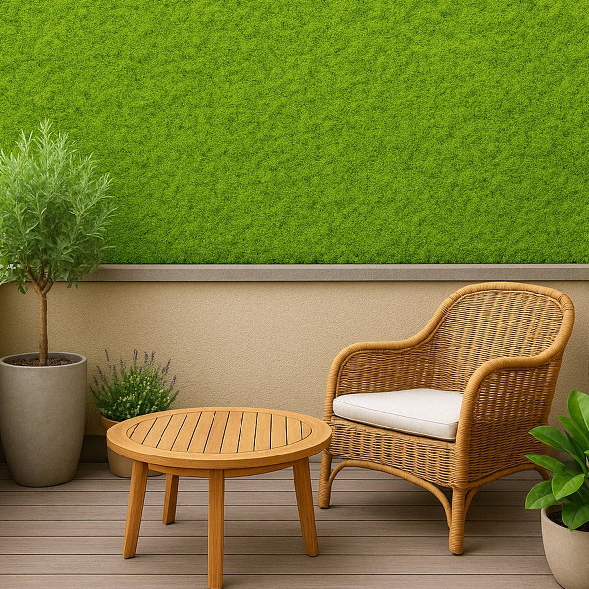 Panel jardín vertical artificial seto 100x100cm verde exuberante (4)