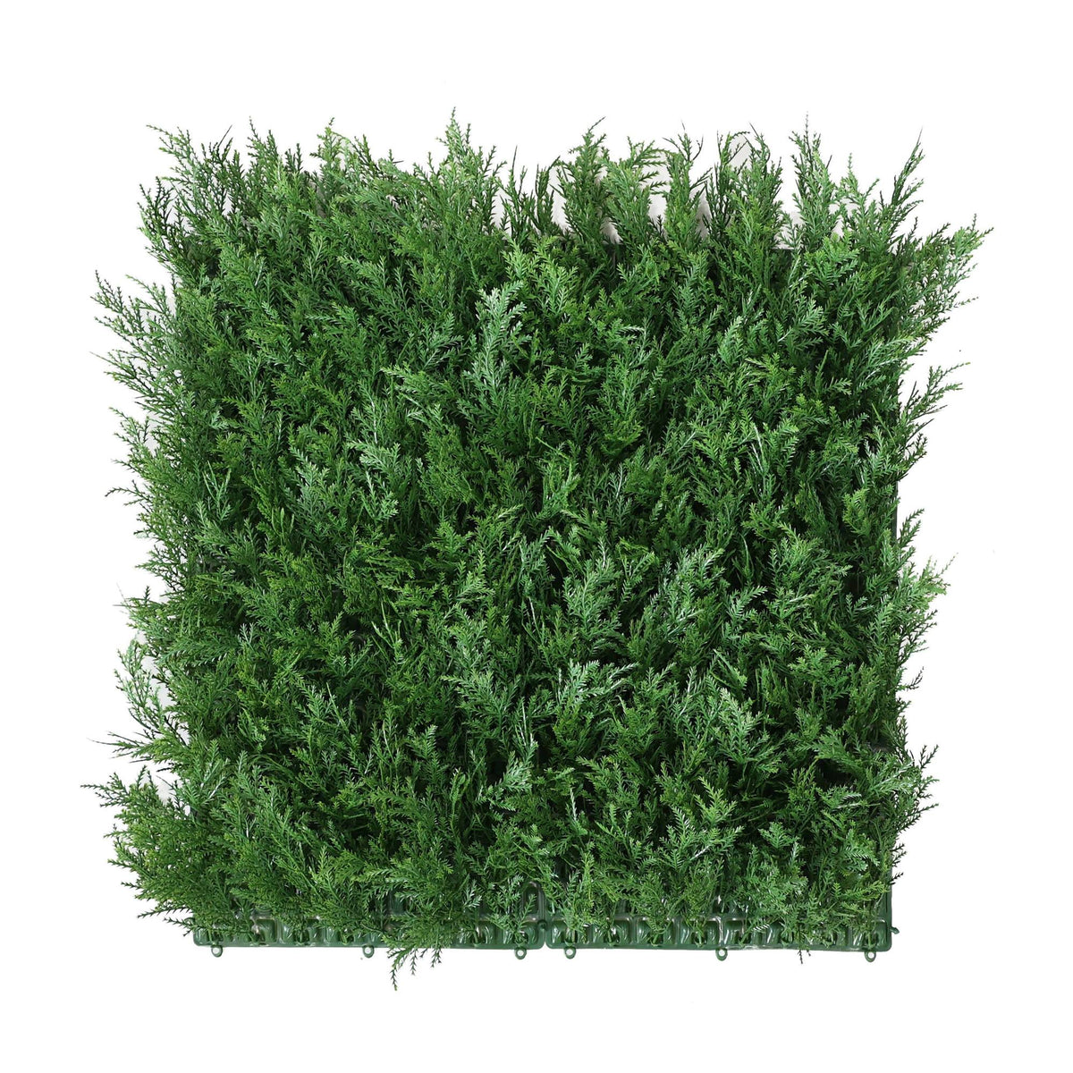 Panel jardín vertical artificial seto 100x100cm cedro verde