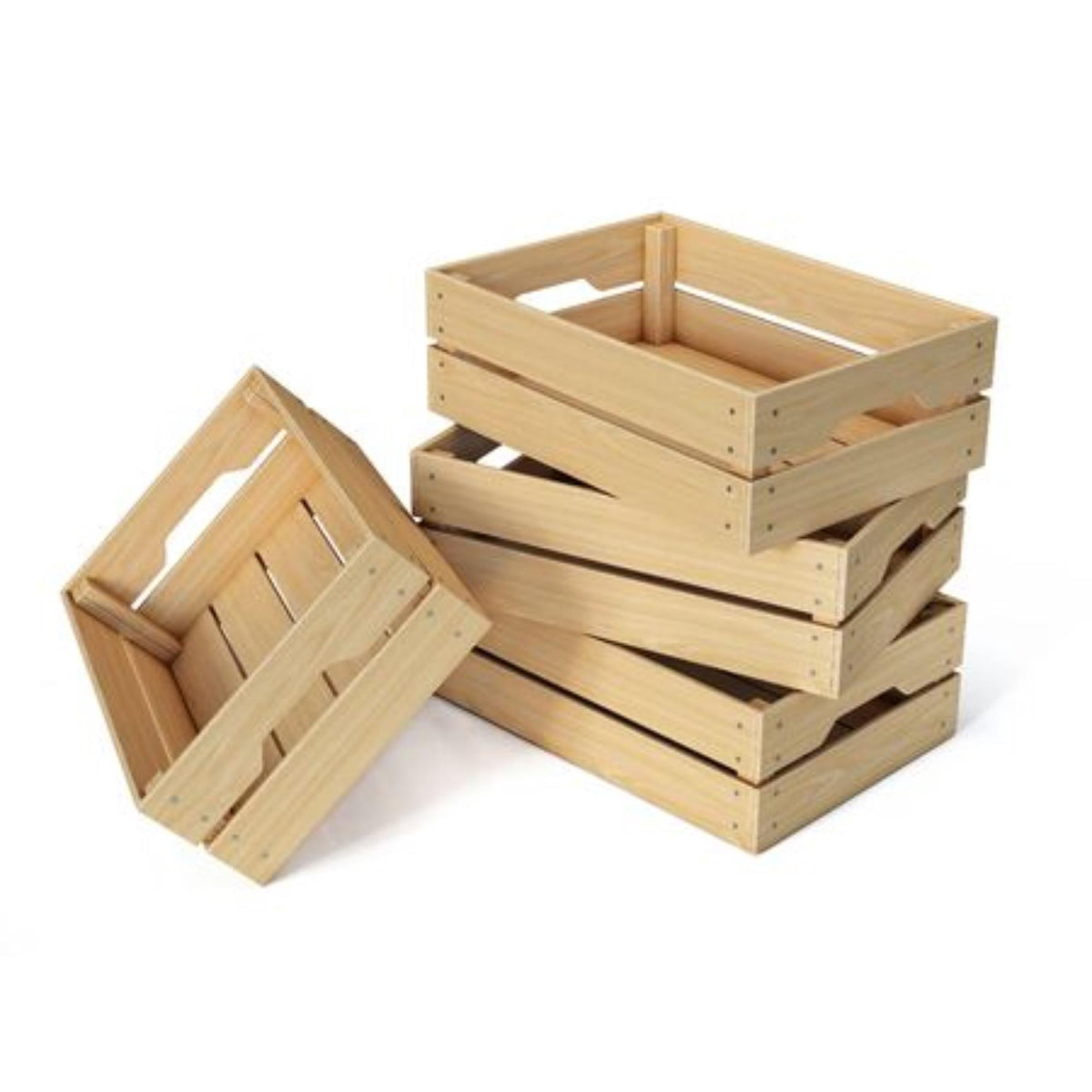 Caja de madera maciza tono natural 20x15x30cm (5)
