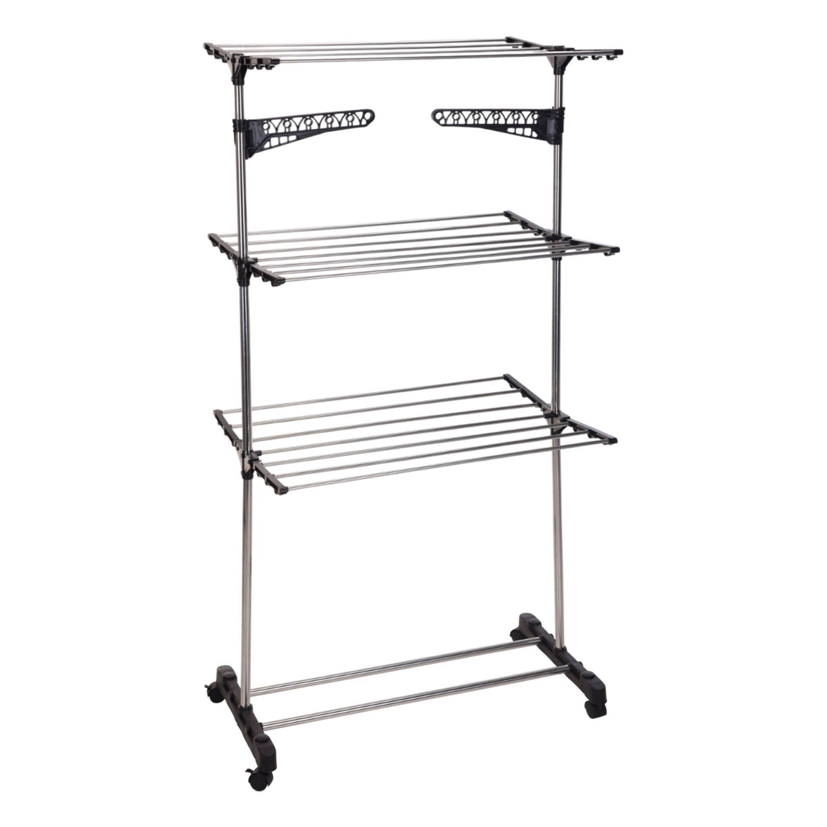 Tendedor de 3 alturas con ruedas 80x57x165cm