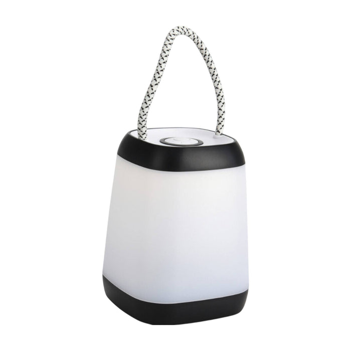 Lámpara sobremesa portátil LED con cuerda 3 funciones 9x9x12 cm