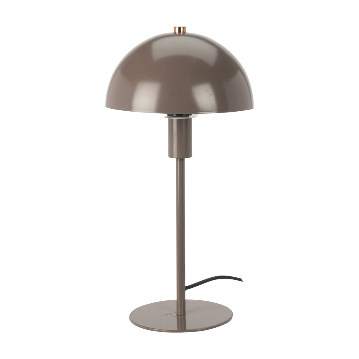 Lámpara de mesa estilo seta color taupe Ø18x36cm