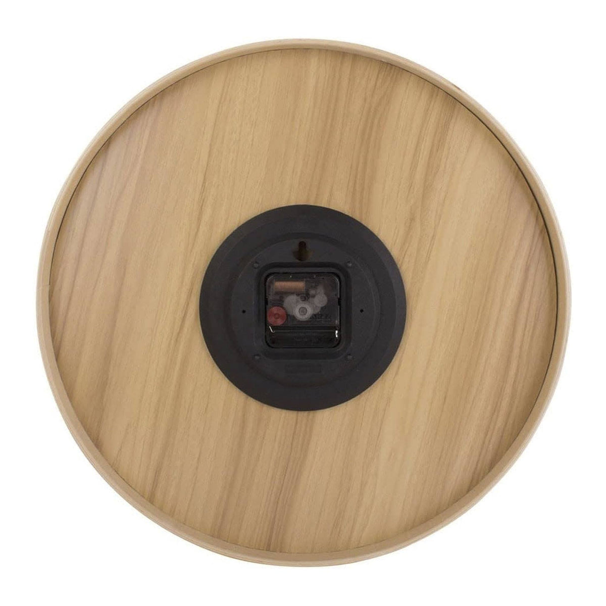 Reloj de pared de madera moderno marrón oscuro Ø38x5cm (3)