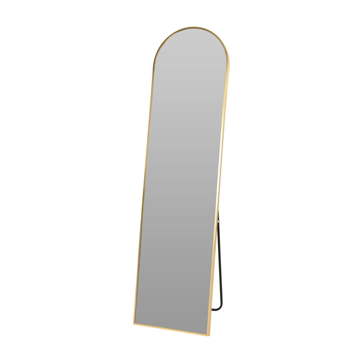 Espejo de pie decorativo en arco color dorado 40x2,5x150cm