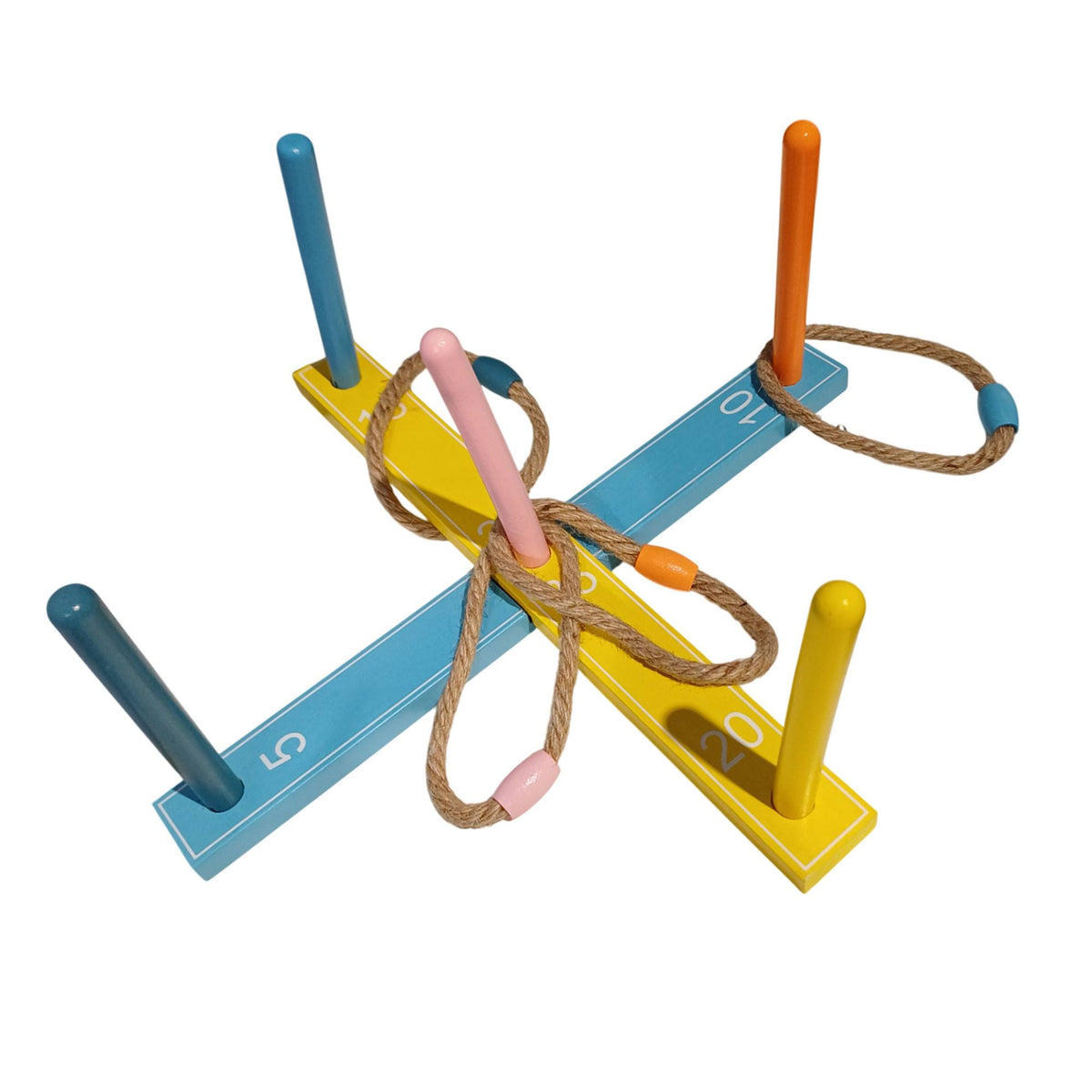 Juego de anillo de lanzamiento de madera