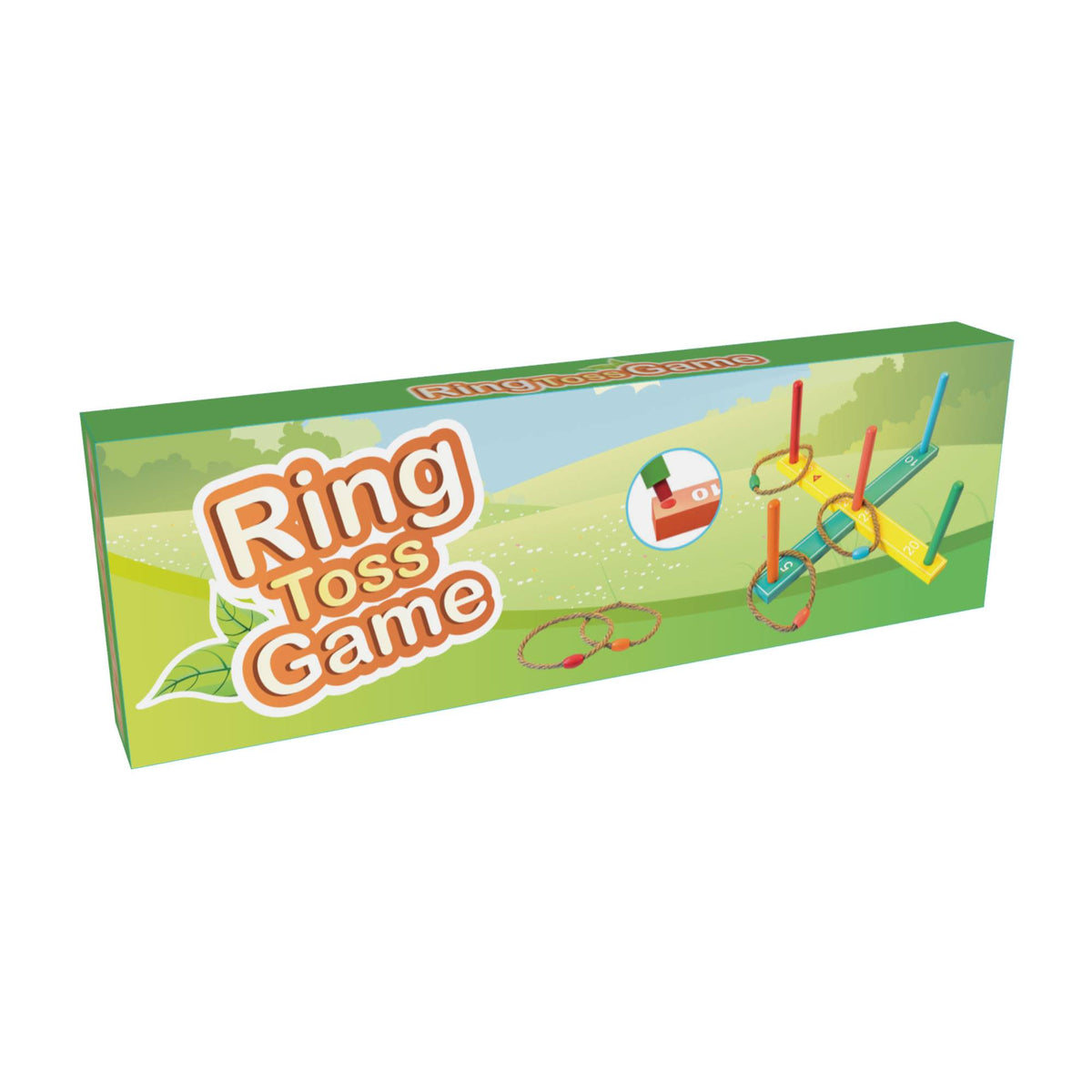 Juego de anillo de lanzamiento de madera (6)