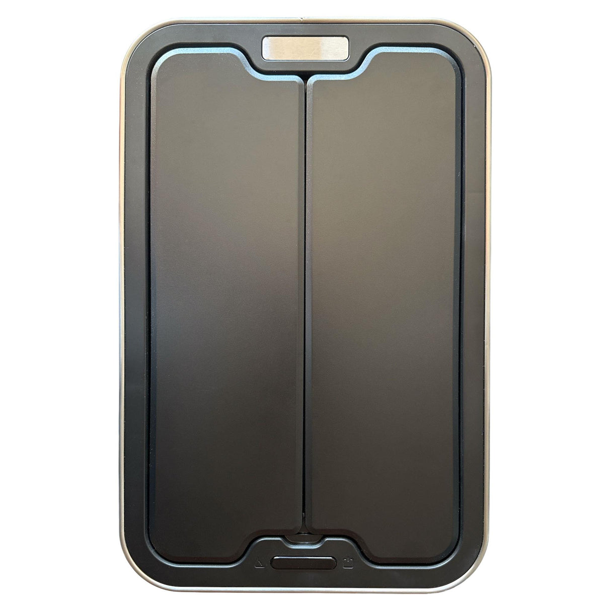 Cubo de basura acero inox sensor automático 50L gris metálico (7)