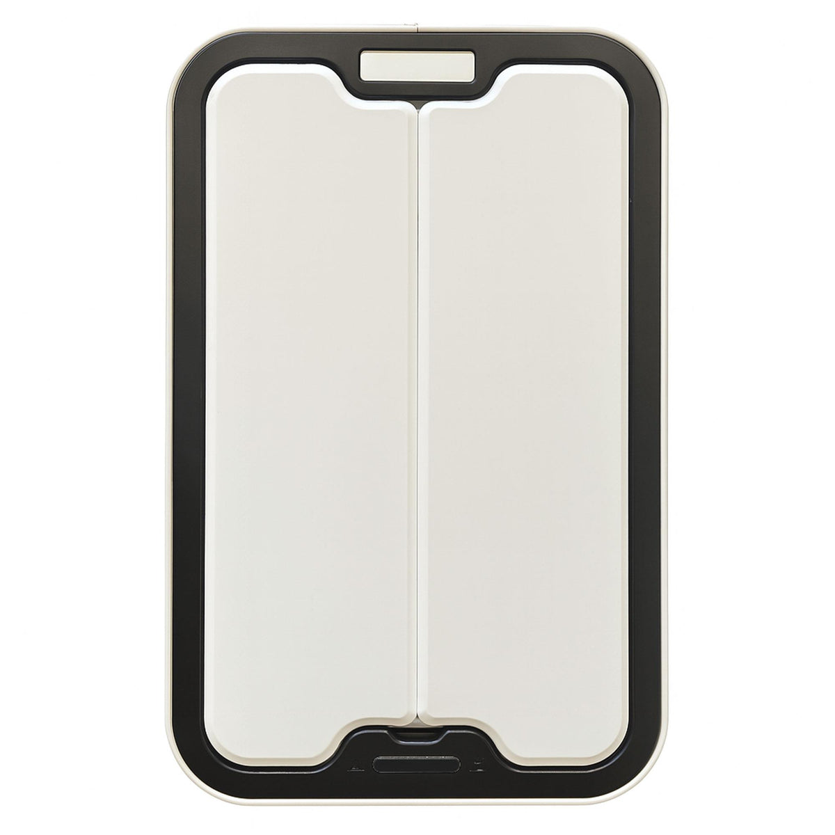Cubo de basura acero inox sensor automático 50L blanco (7)