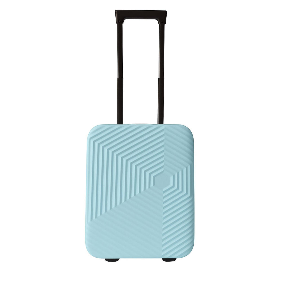 Maleta de cabina 18" plegable ultrafina ABS 2 ruedas azul celeste (7)