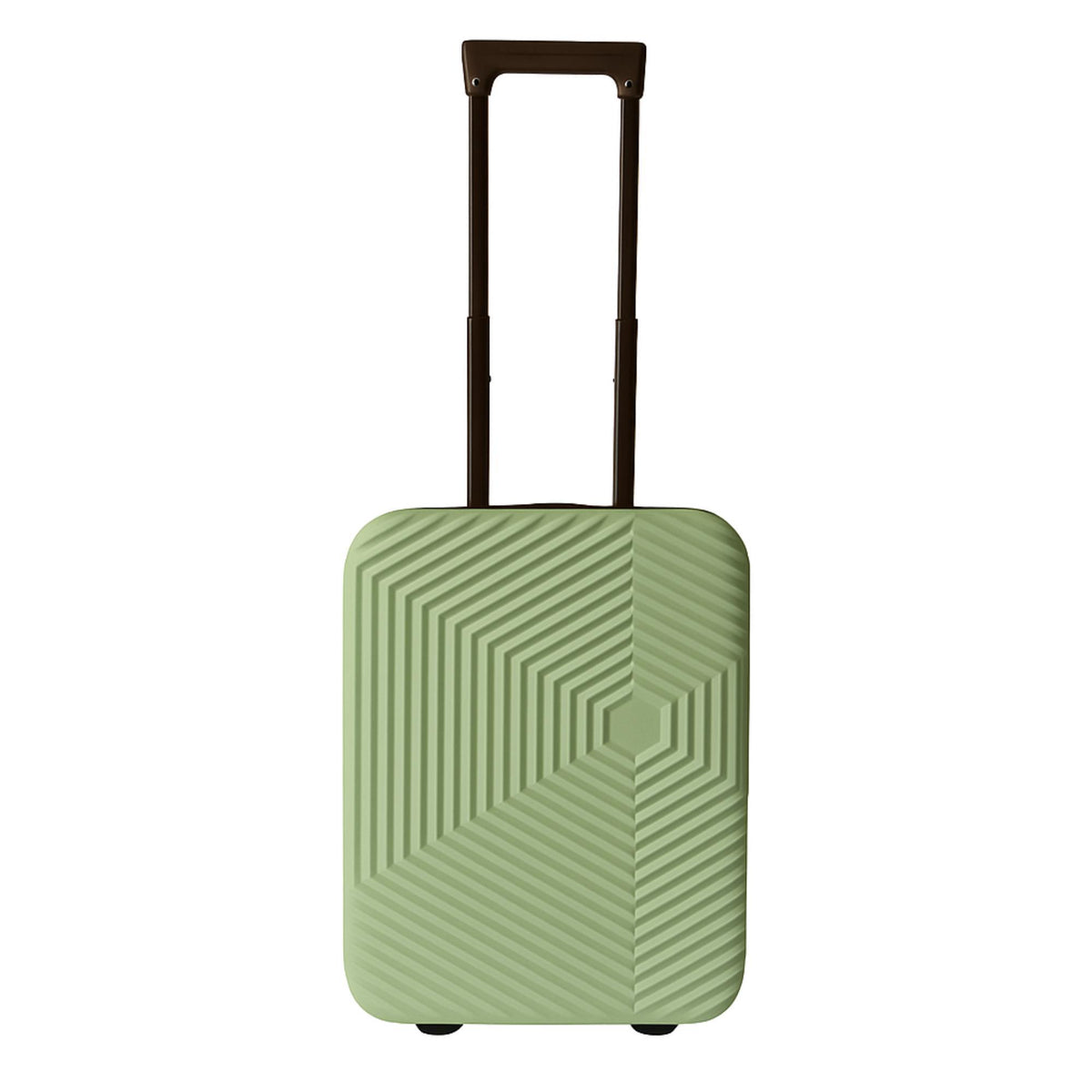 Maleta de cabina 18" plegable ultrafina ABS 2 ruedas verde oliva (7)