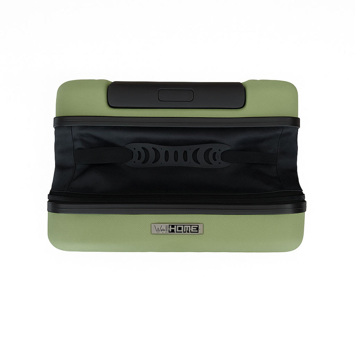 Maleta de cabina 18" plegable ultrafina ABS 2 ruedas verde oliva (8)