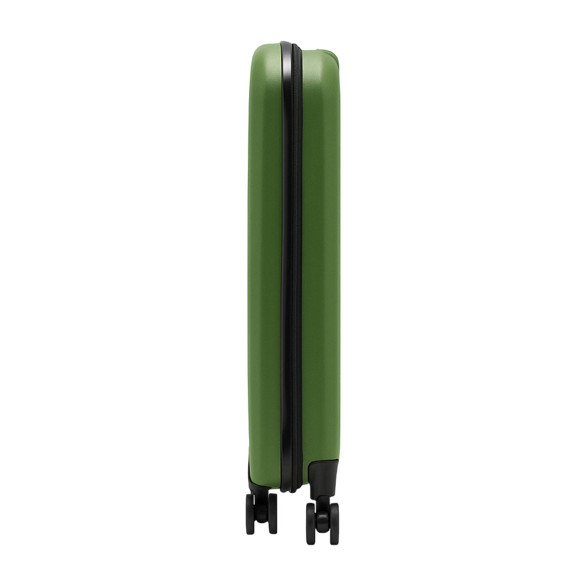 Maleta de cabina 20" plegable ultrafina ABS 4 ruedas verde musgo (8)