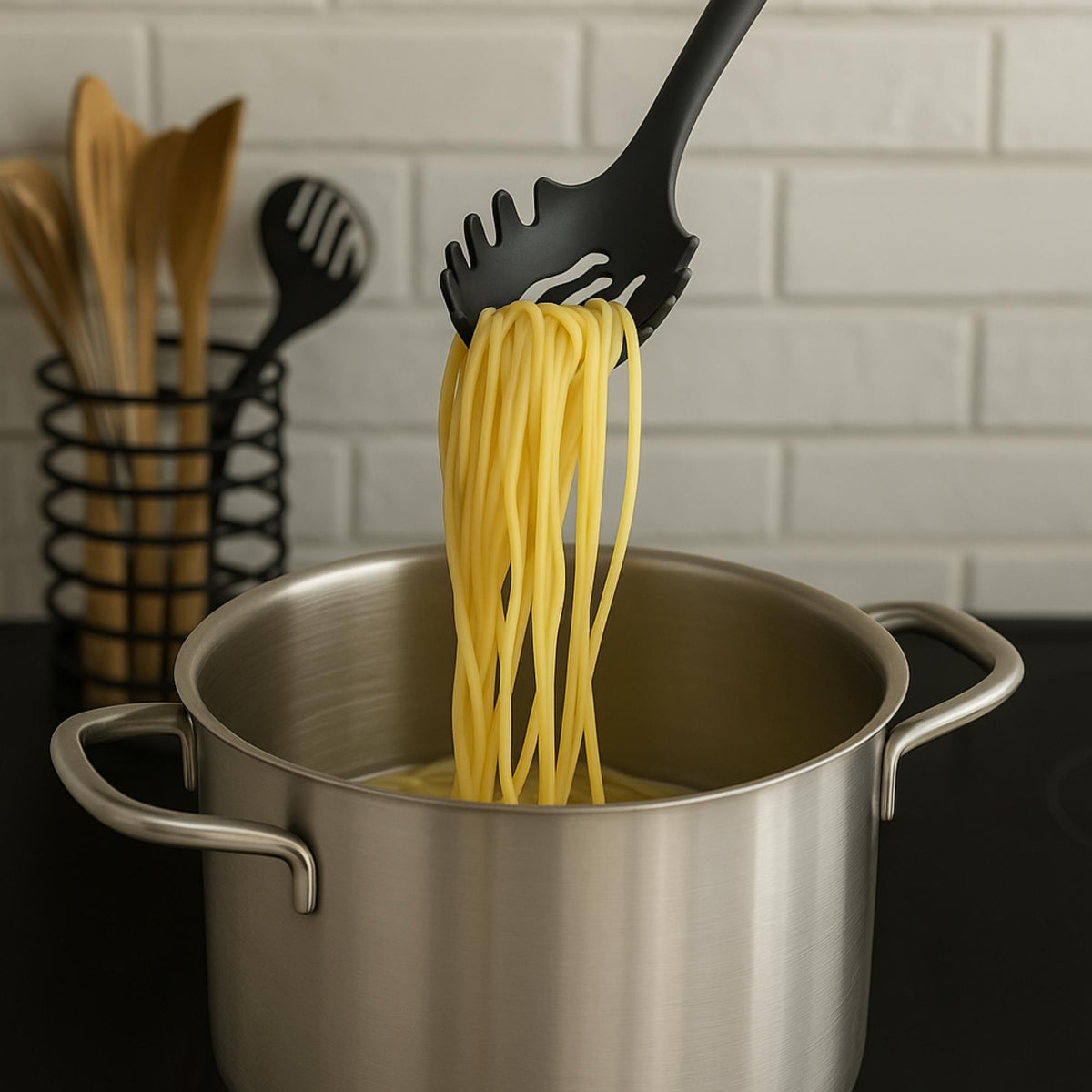 Servidor de pasta PBT color negro 30,3x9,5cm (3)