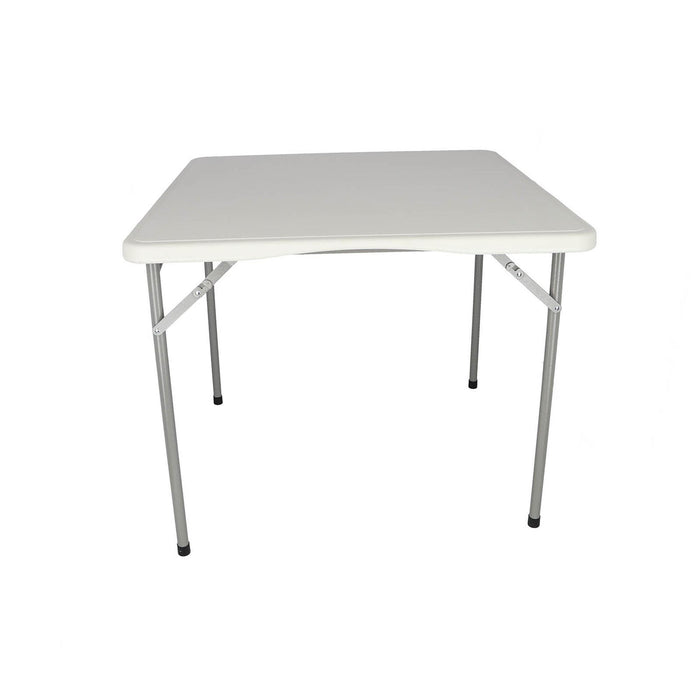 Mesa plegable cuadrada polietileno 88x88x74cm