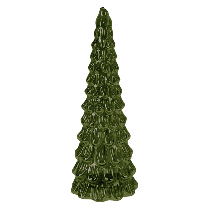 Árbol de Navidad LED verde con cable metálico H.38cm