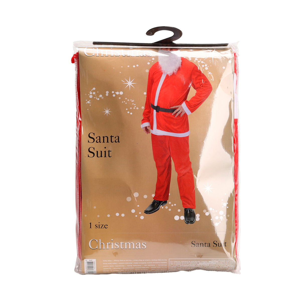 Conjunto 5 pzs Papá Noel terciopelo para adultos talla única (5)