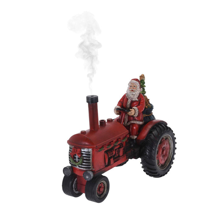 Tractor Papá Noel con pulverizador de nieve, sonido y luces LED