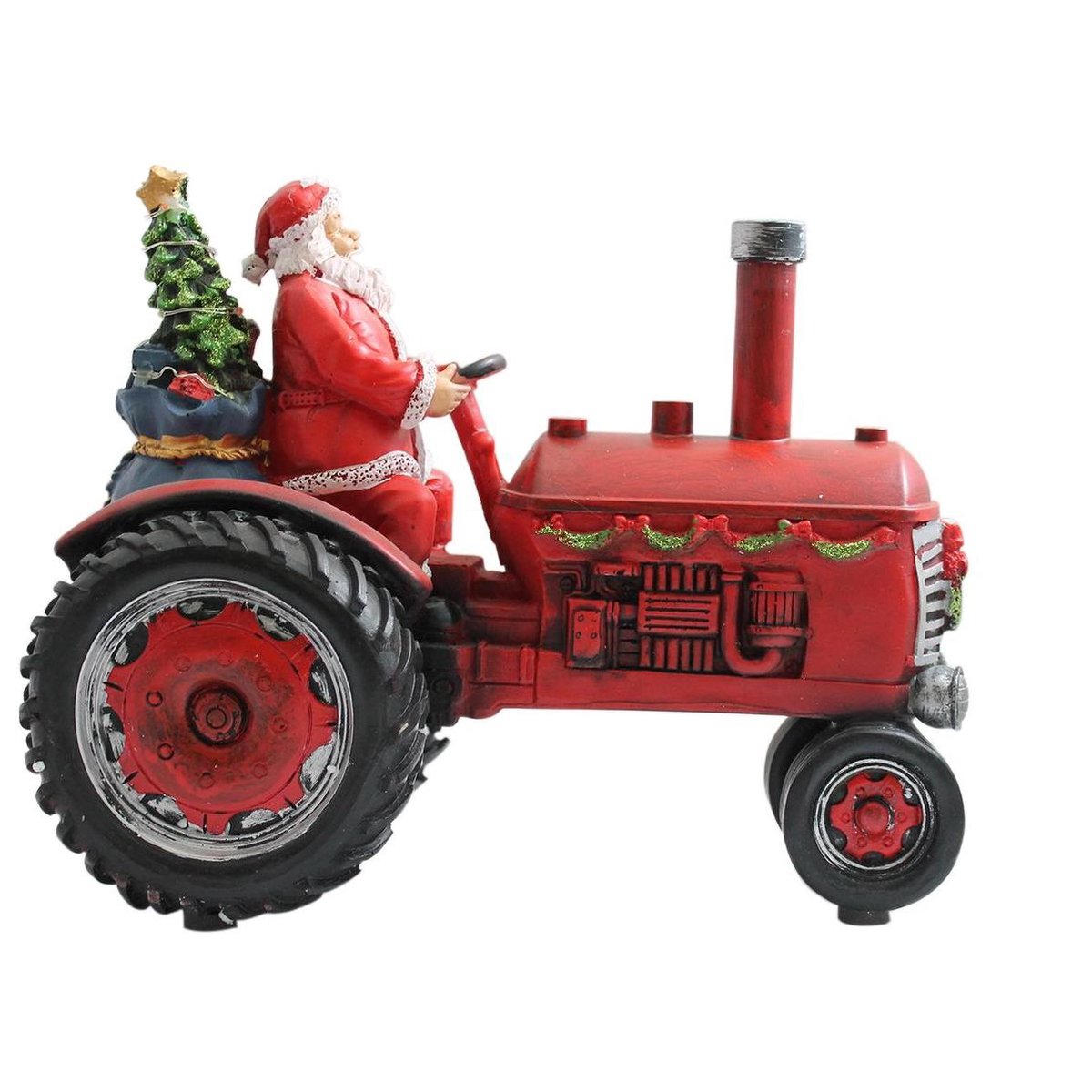 Tractor Papá Noel con pulverizador de nieve, sonido y luces LED (6)