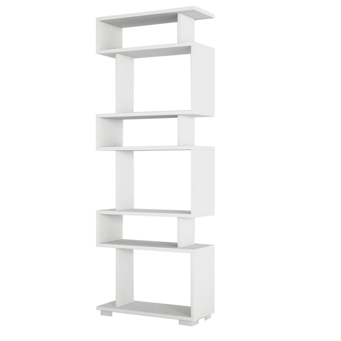 Librería melamina blanca 60x165x19,5 cm