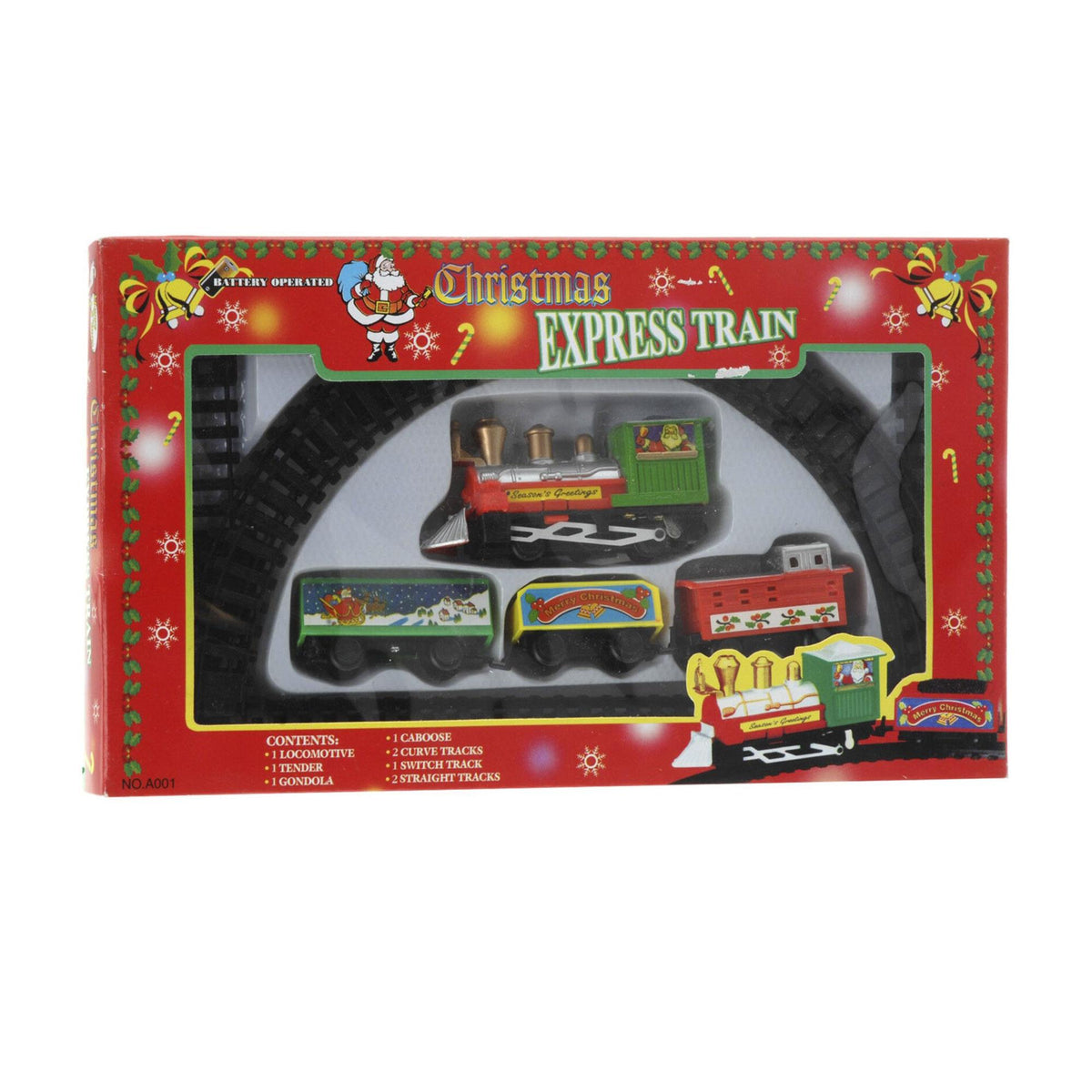 Tren de Navidad 9 pzs con vía de 180cm (5)