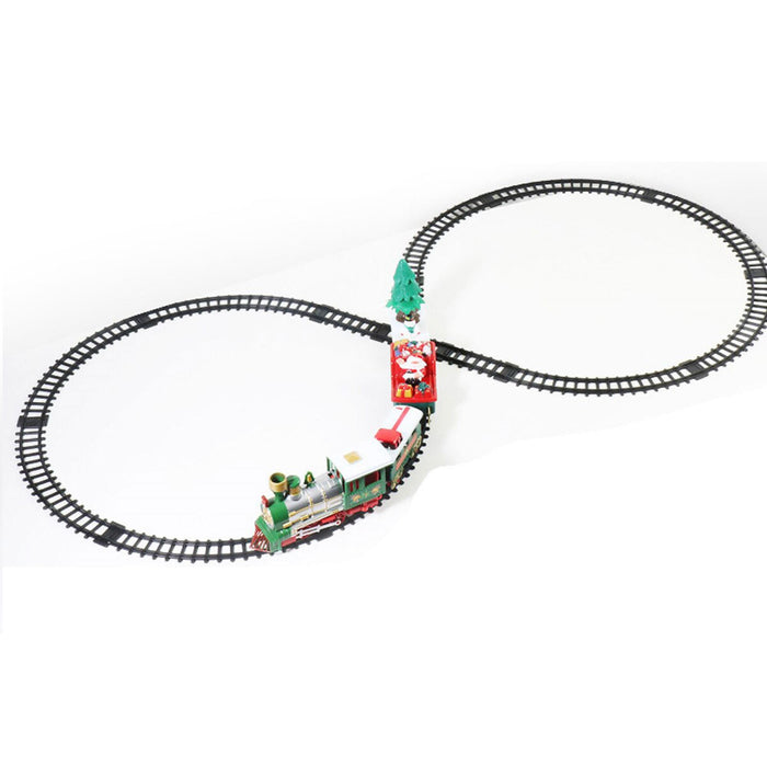 Tren de Navidad 22 pzs con sonido y luz, vía de 283cm