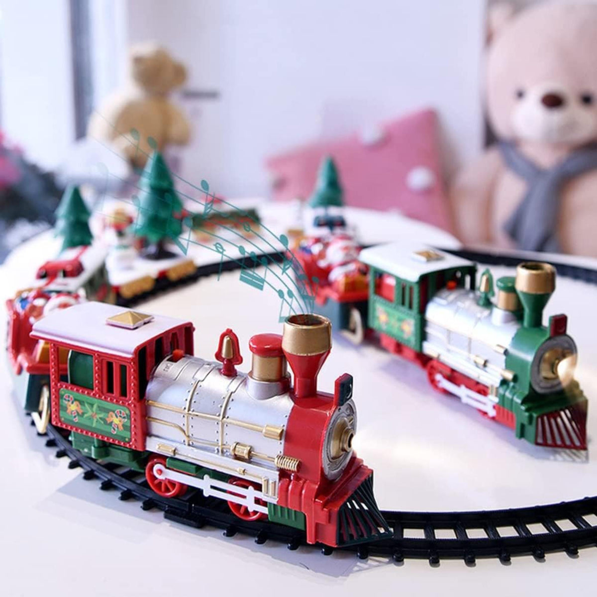 Tren de Navidad 22 pzs con sonido y luz, vía de 283cm (4)