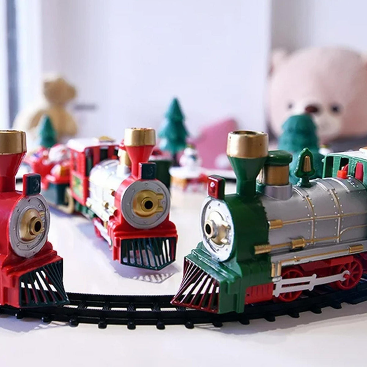 Tren de Navidad 22 pzs con sonido y luz, vía de 283cm (6)
