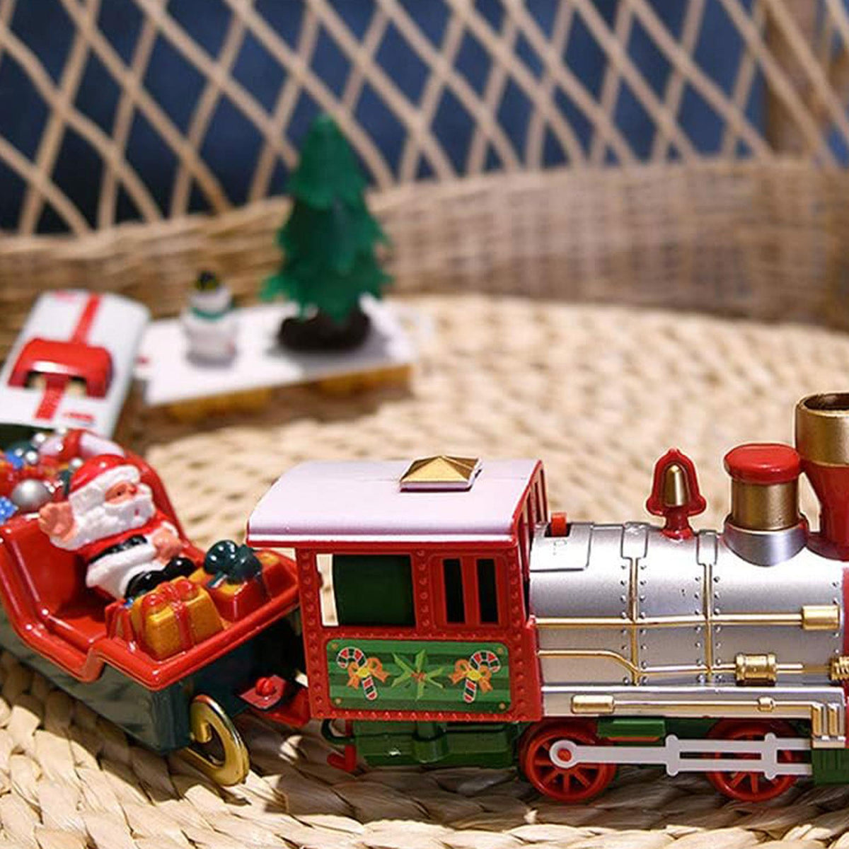 Tren de Navidad 22 pzs con sonido y luz, vía de 283cm (8)