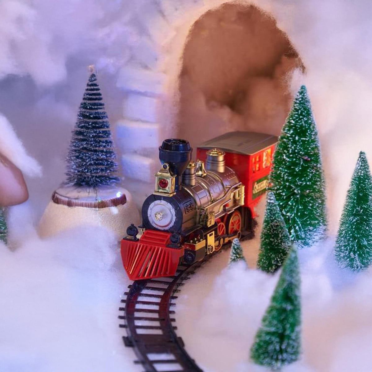 Tren de Navidad 22 pzs con sonido y luz, vía de 523cm (4)