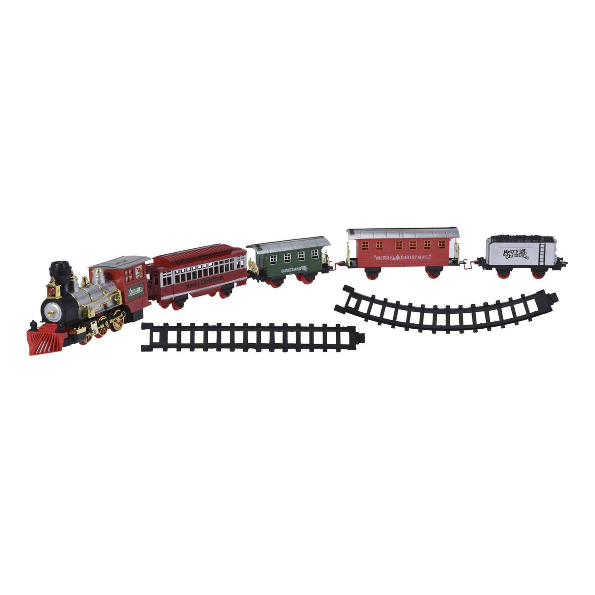 Tren de Navidad 22 pzs con sonido y luz, vía de 523cm (6)