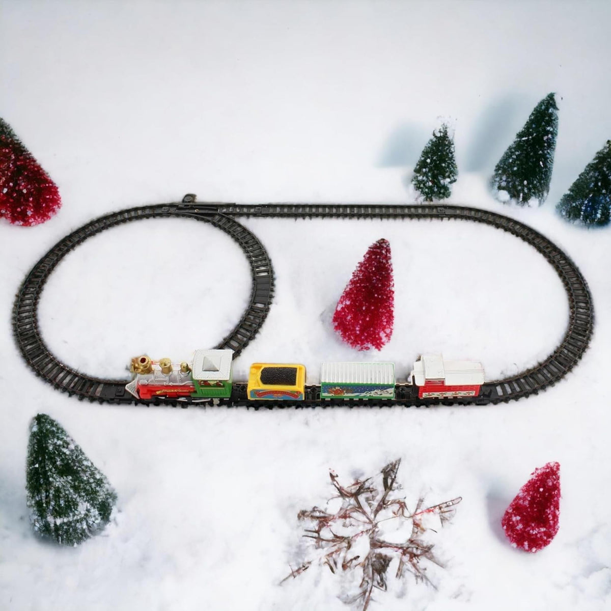Tren de Navidad 9 pzs para decoración navideña (3)