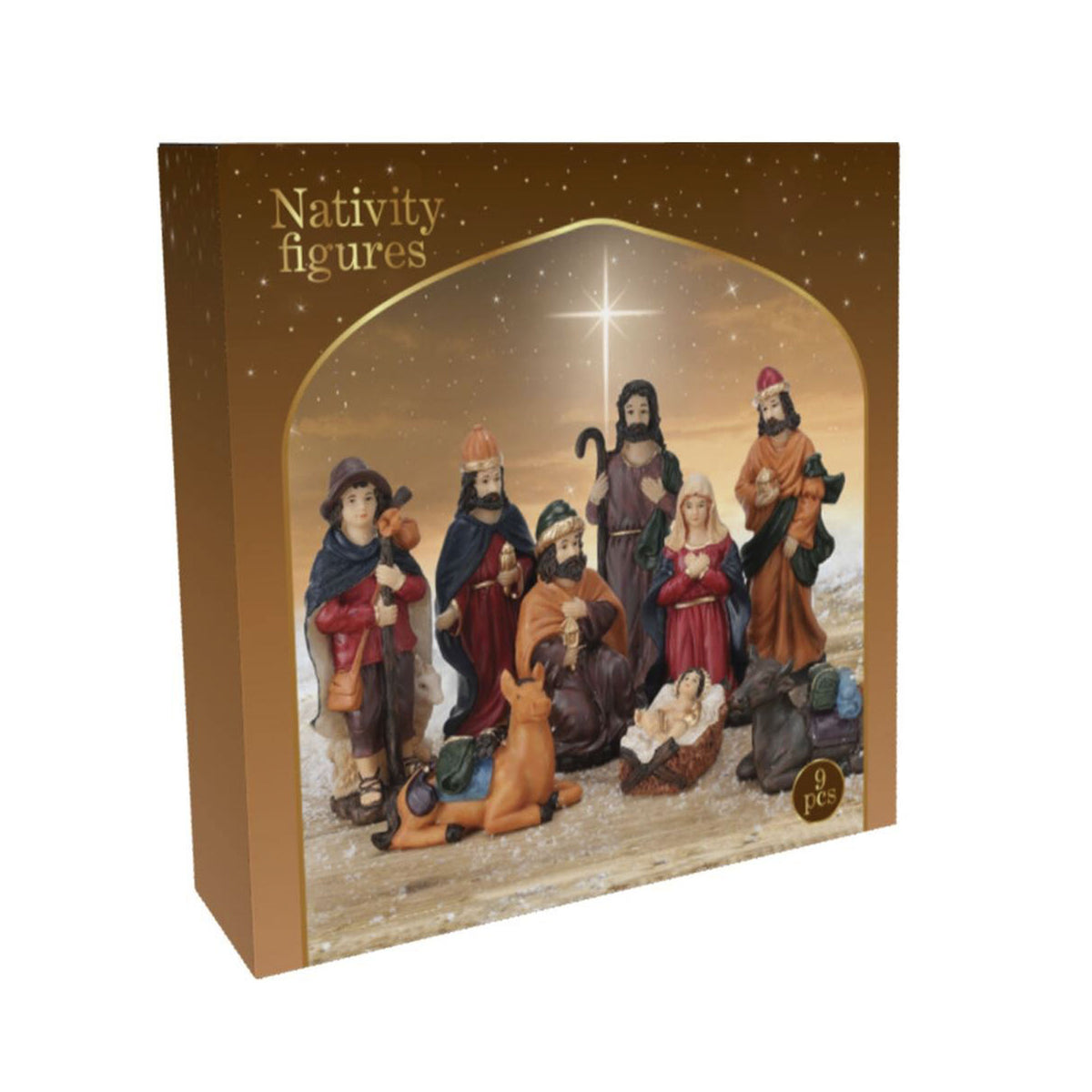 Set 9 figuritas para belén con medidas variadas (5)