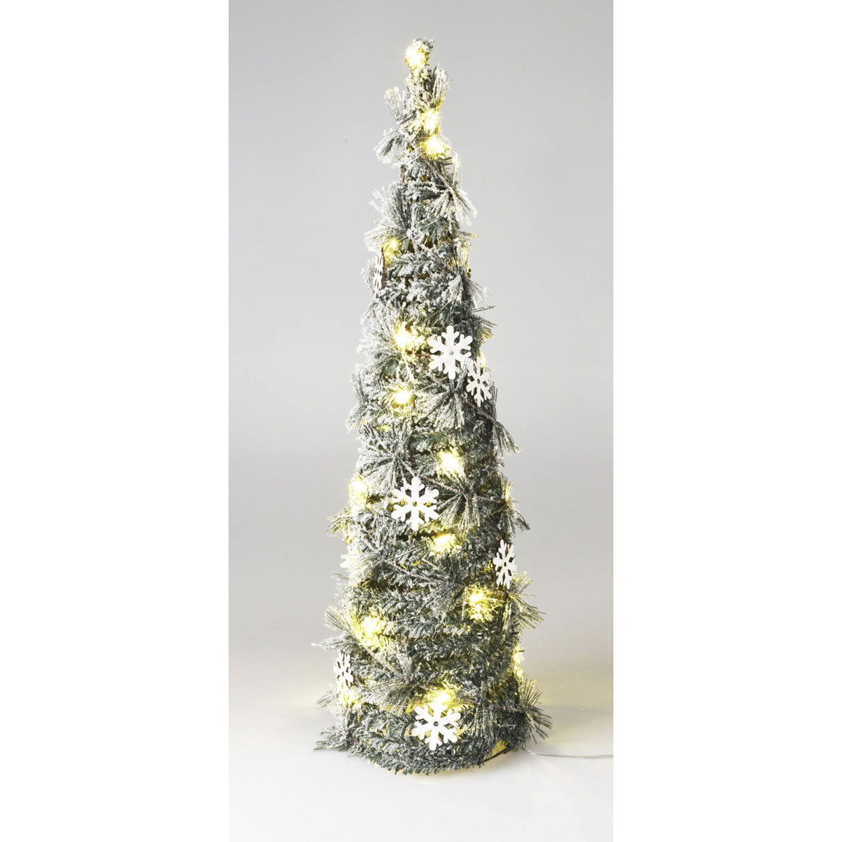 Cono navideño artificial 30 micro LED H.60cm (5)