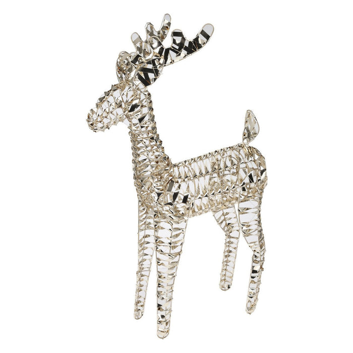 Reno decorativo 200 micro LED dorado brillante H80cm
