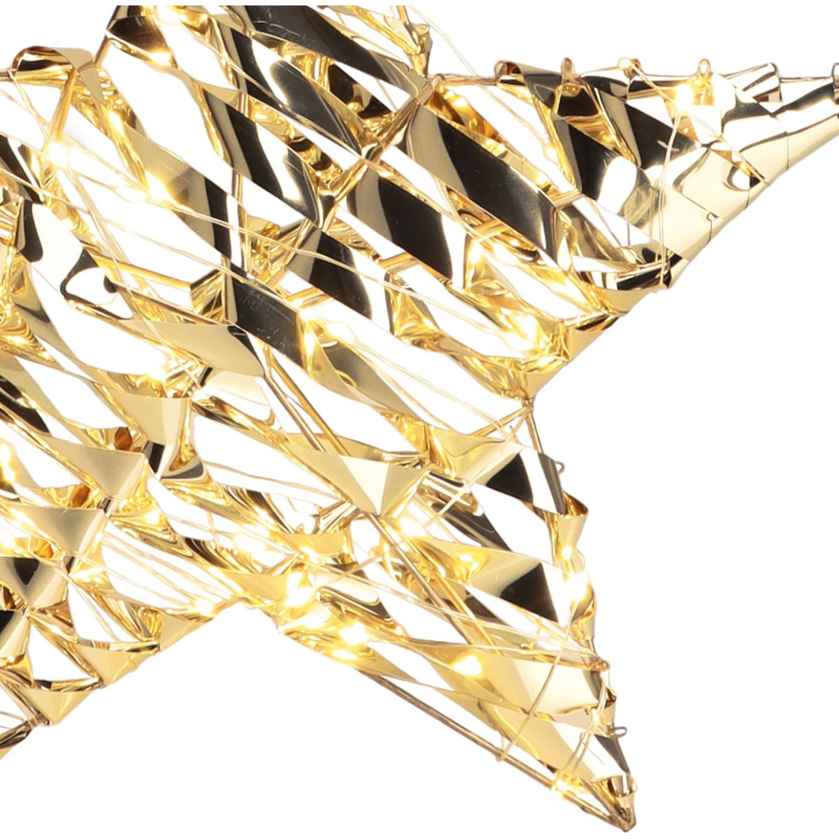Decoración colgante estrella con 40 micro LED 30x8x30cm (7)