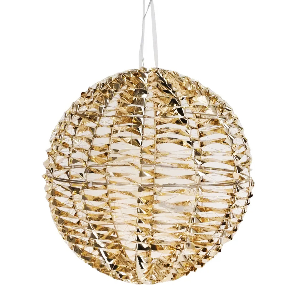 Bola luminosa decorativa oro brillante 720 micro LED Ø40cm