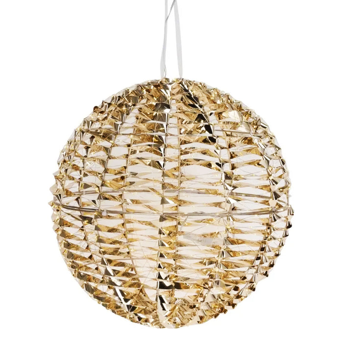 Bola luminosa decorativa oro brillante 720 micro LED Ø40cm