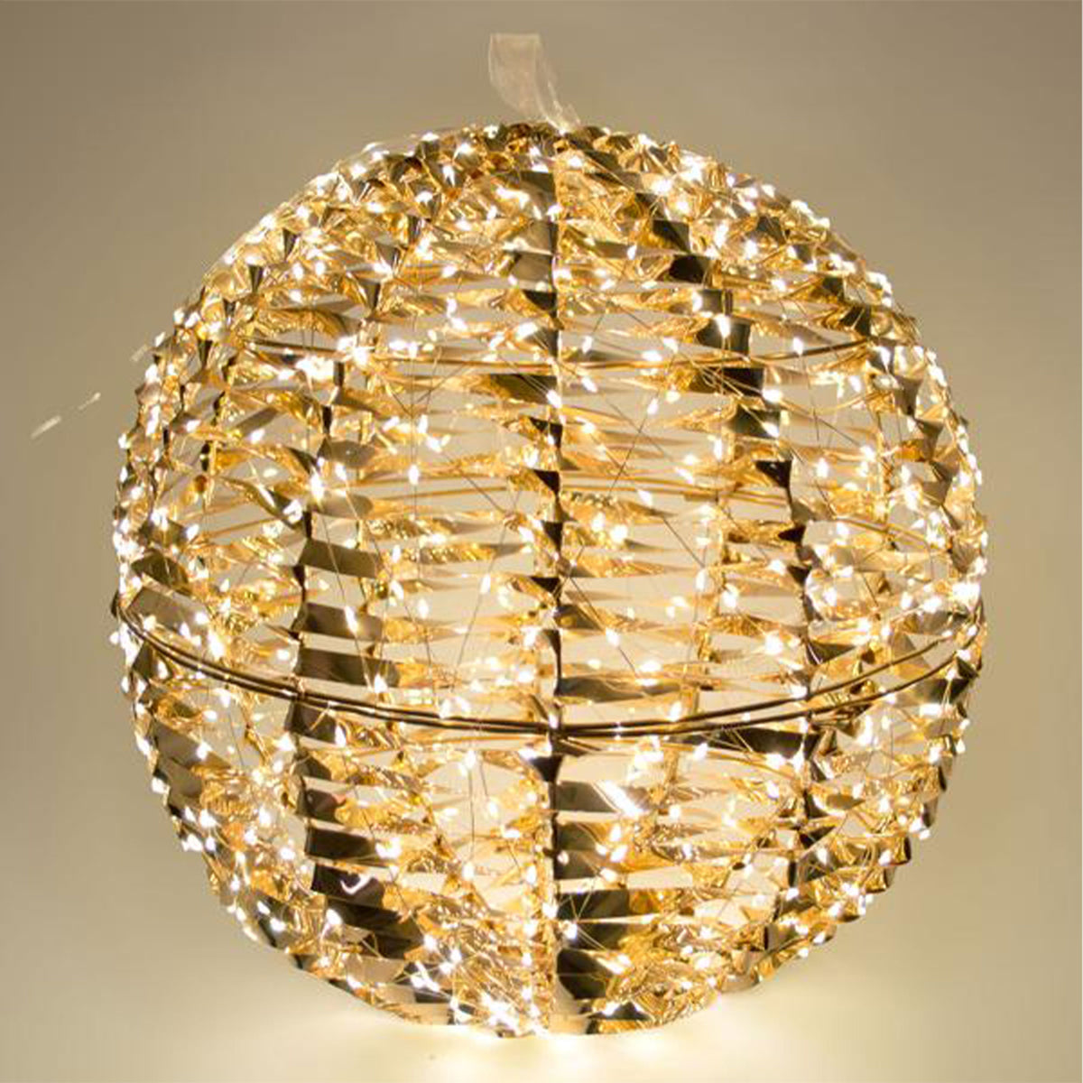 Bola luminosa decorativa oro brillante 720 micro LED Ø40cm (5)