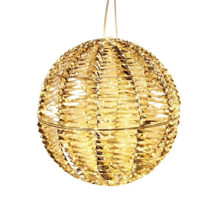 Bola luminosa decorativa oro brillante 960 micro LED Ø50cm