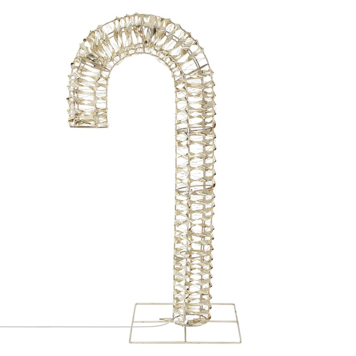 Bastón de caramelo luminoso 400 micro LED 34x10x75cm