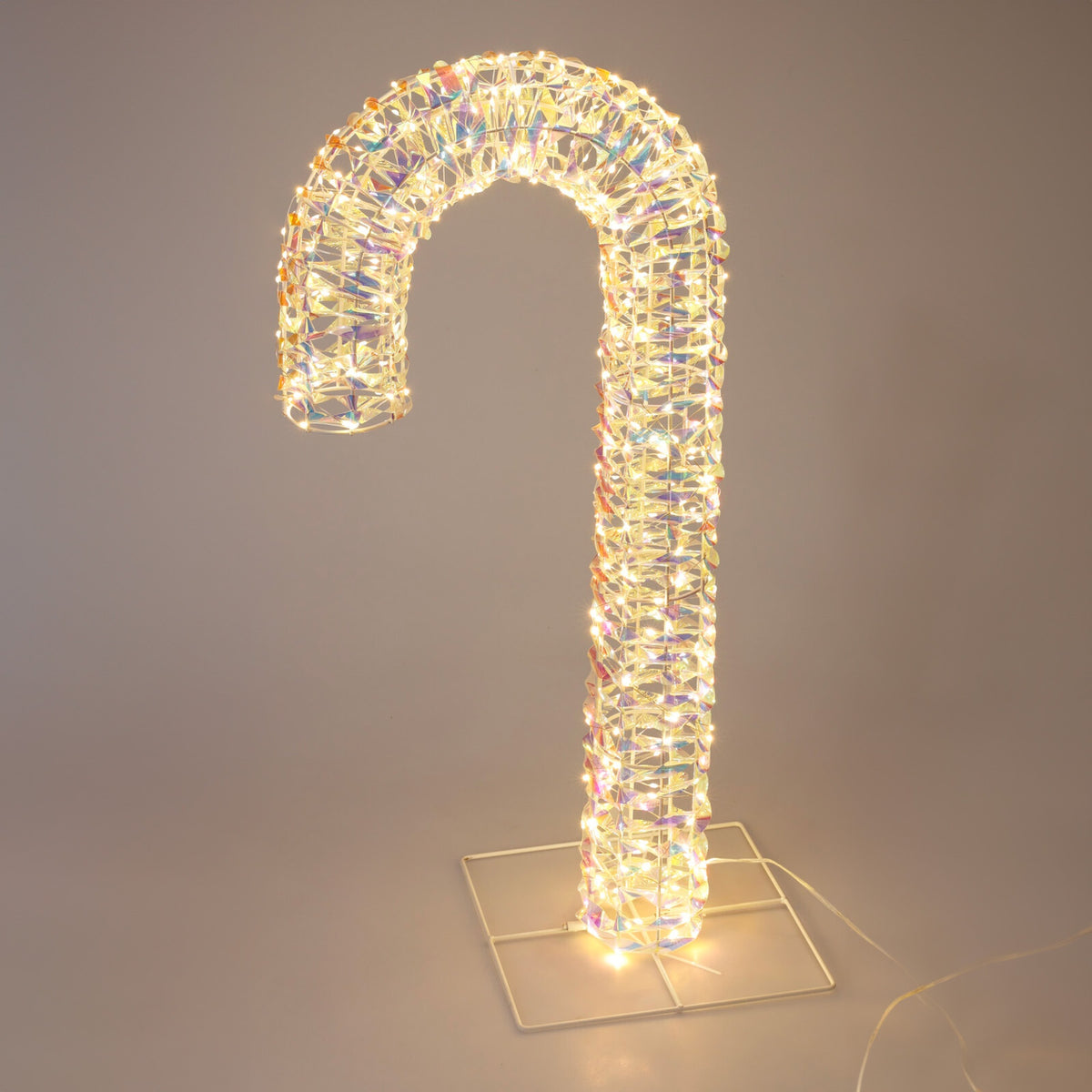 Bastón de caramelo luminoso 400 micro LED 34x10x75cm (5)