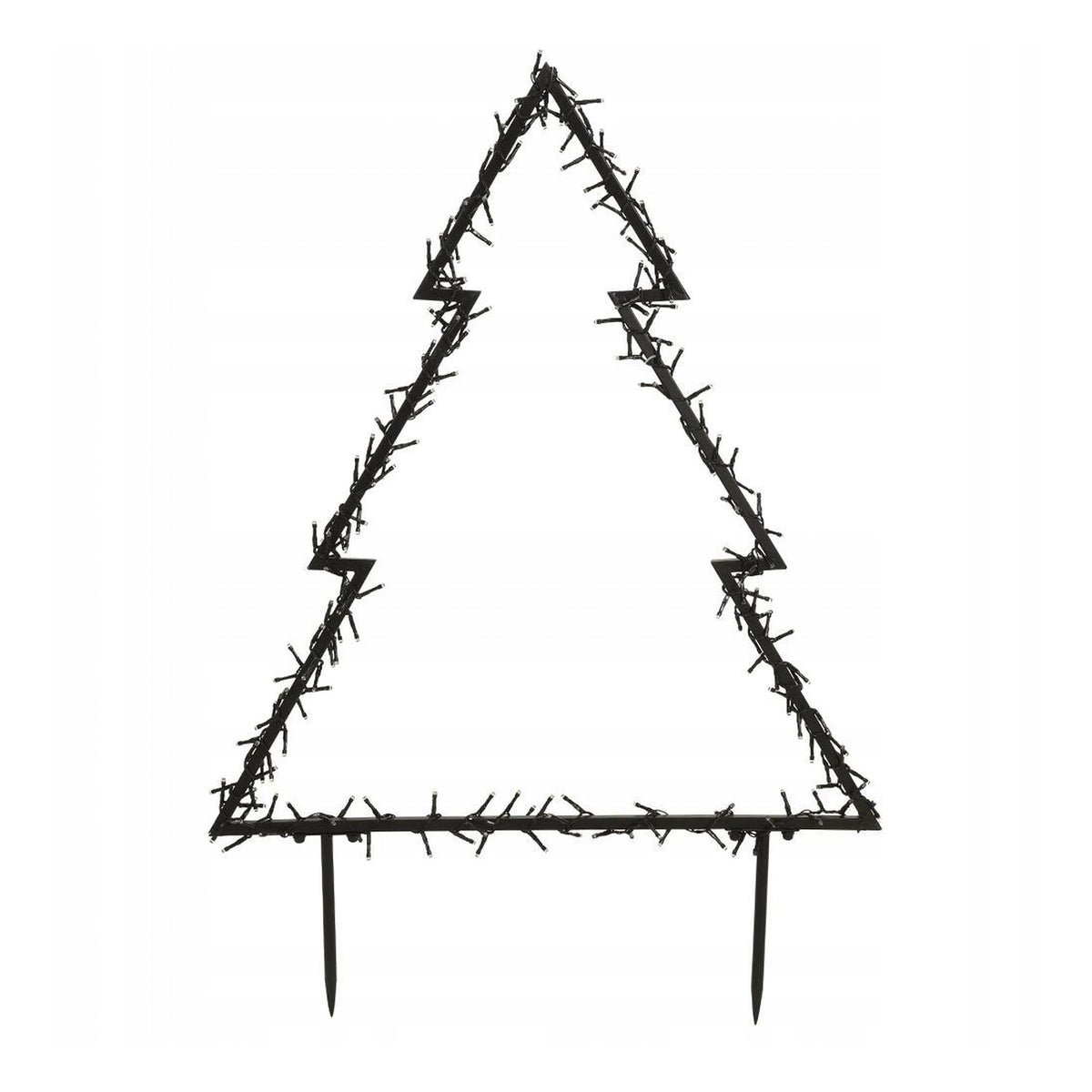 Luces navideñas Tree Garden 225 LED blanco cálido marco 72x100cm