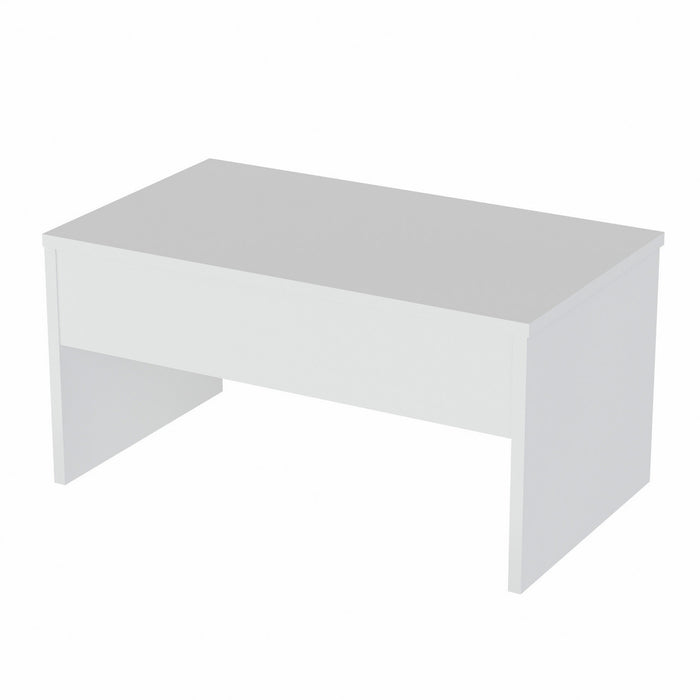 Mesa de centro melamina blanca 90x45x52cm