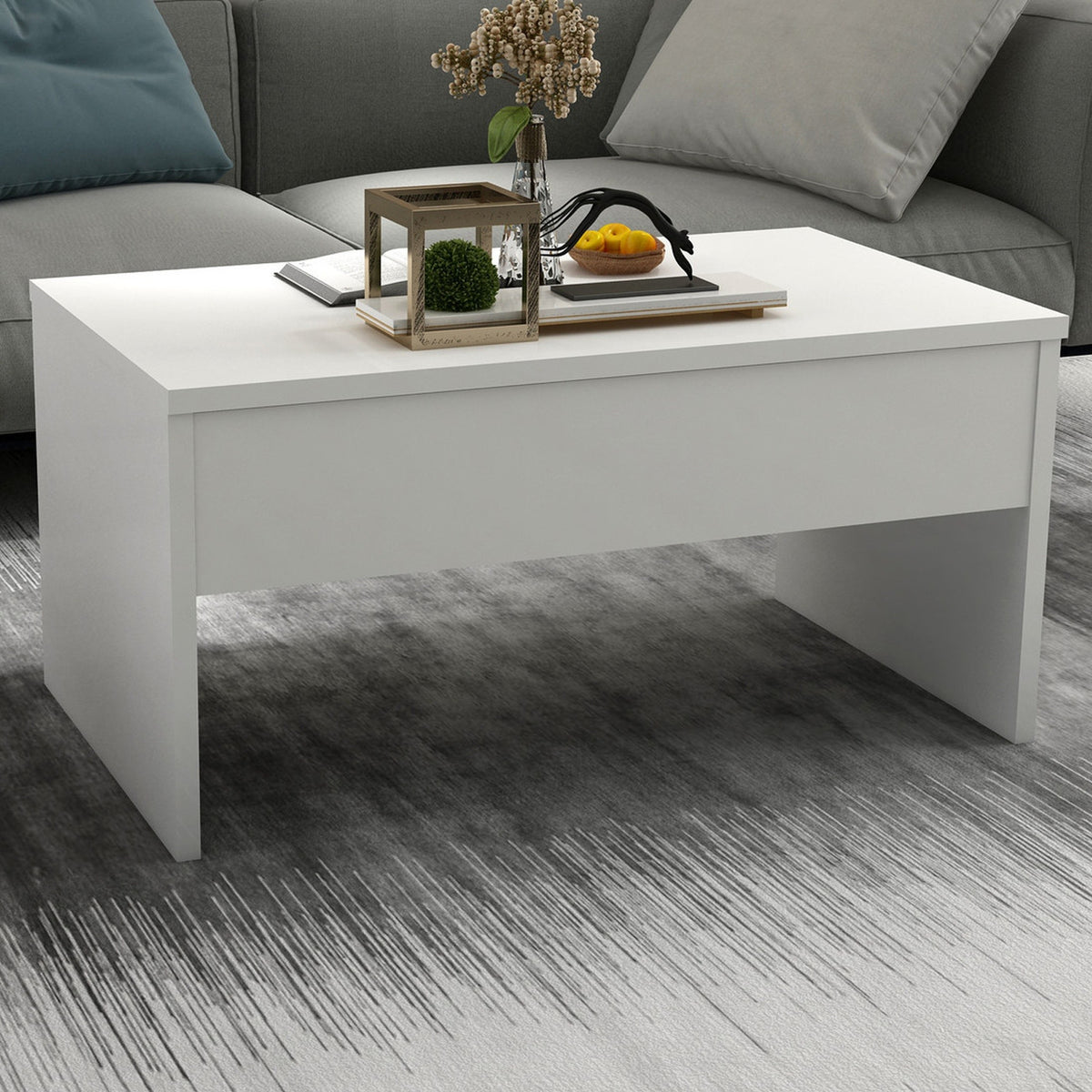 Mesa de centro melamina blanca 90x45x52cm (4)