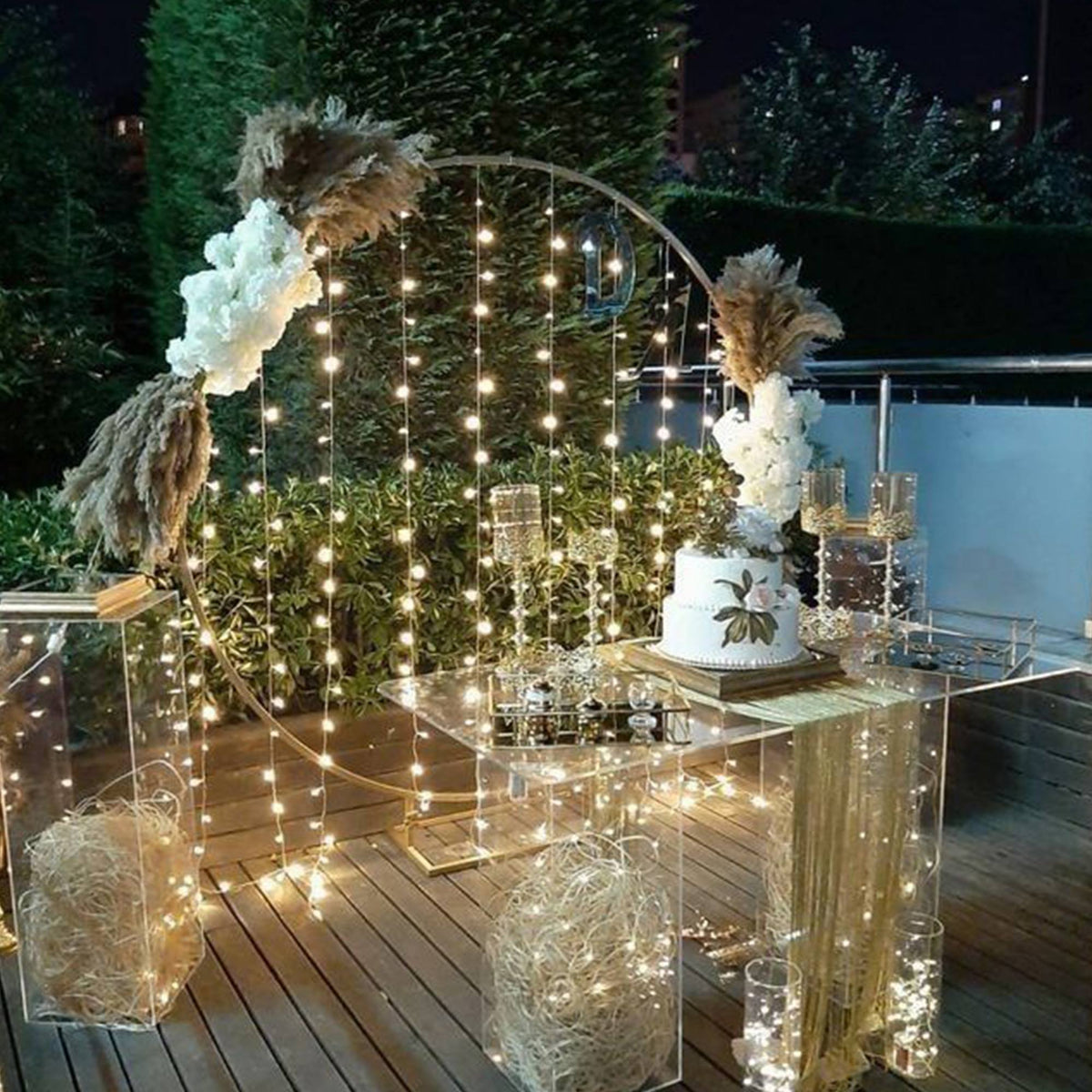 Guirnalda navideña 700 LED blanco cálido 14m (3)
