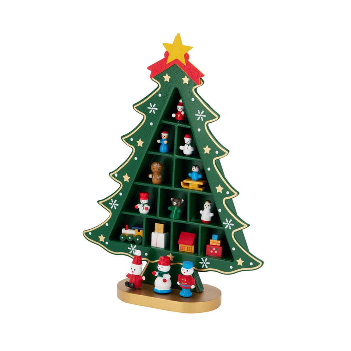 Figurita árbol de Navidad en MDF color verde H.29cm