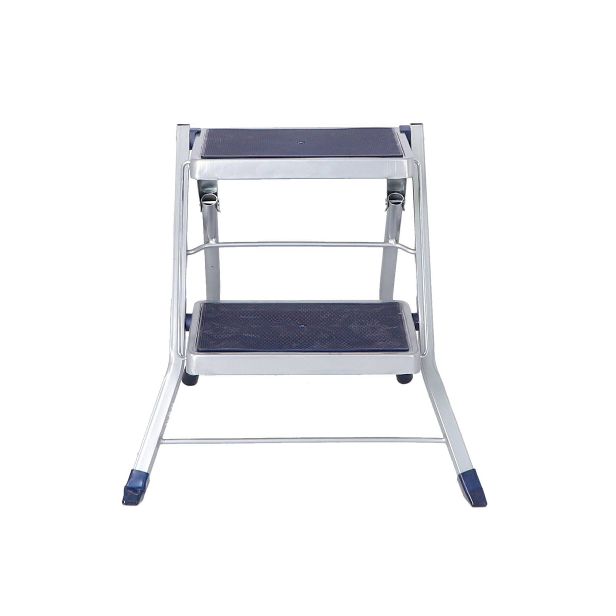 Escalín 2 peldaños plegable con goma antideslizante color gris (9)